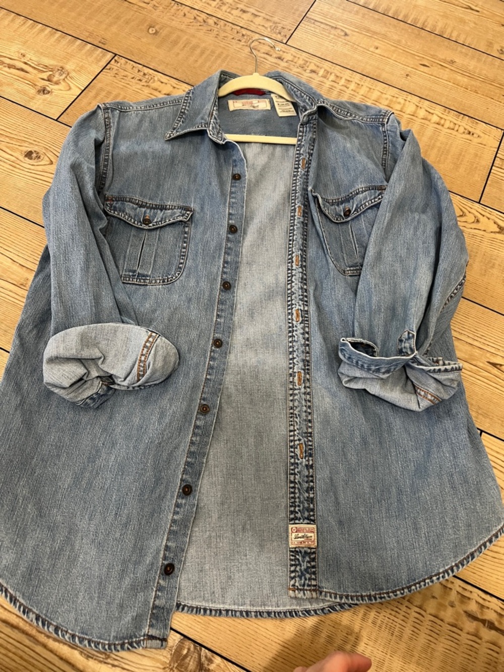 Signature by Levi Strauss Light Blue Denim Button-Down Shirt